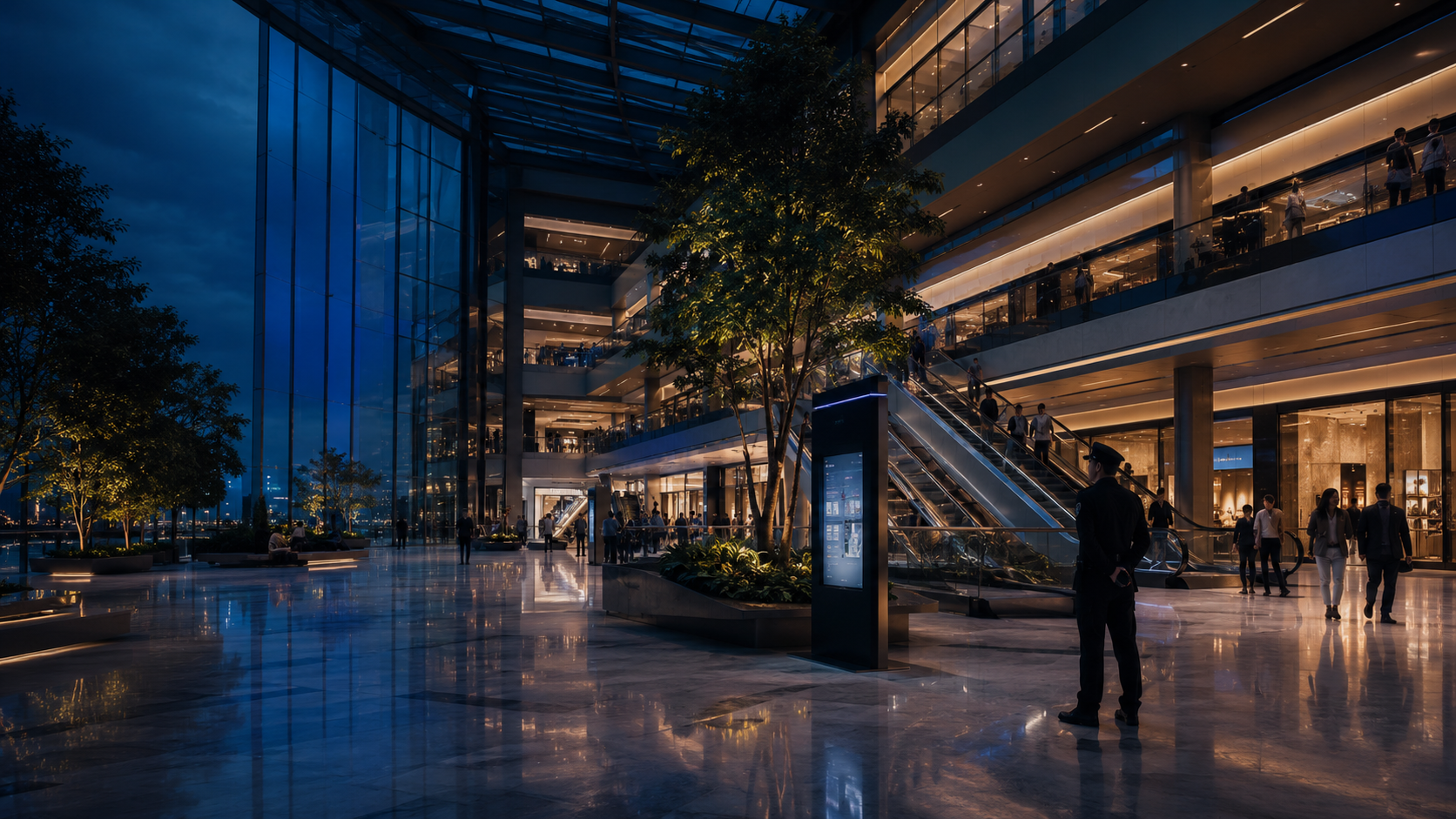 Mall and commercial building security operations